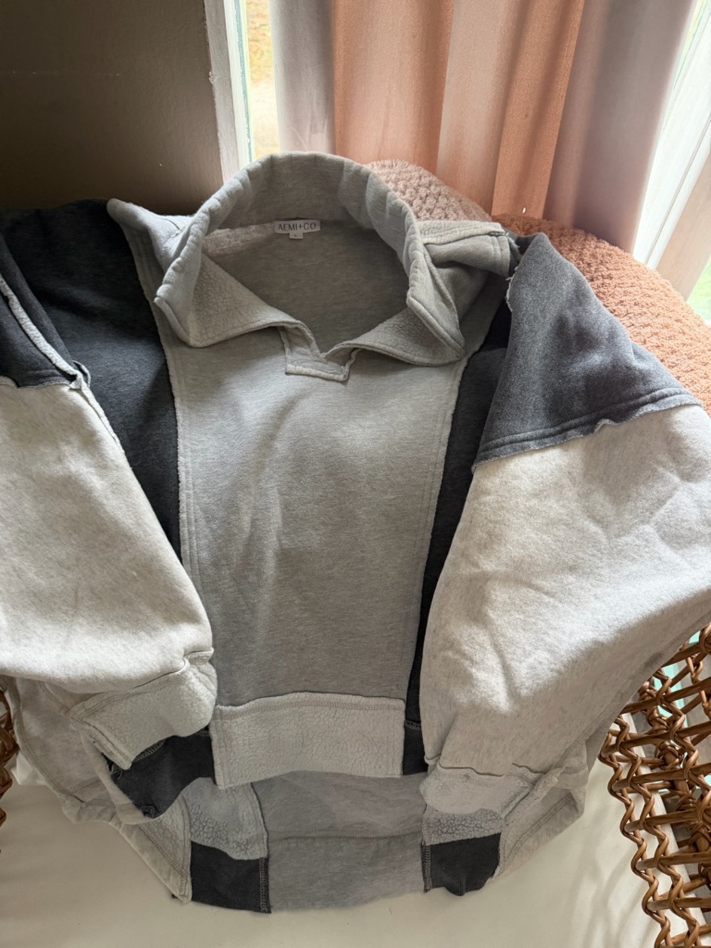 Aemi + Co Color Block Pullover Tunic